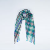 SUMMER PLAID SCARF - GREEN