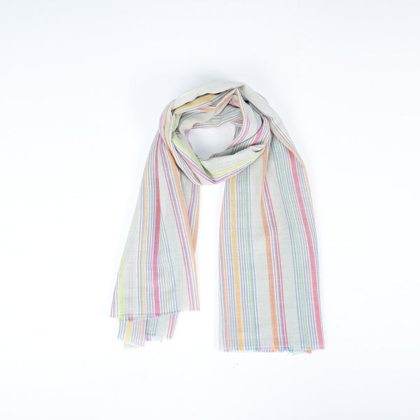 SUMMER STRIPES SCARF - GREEN