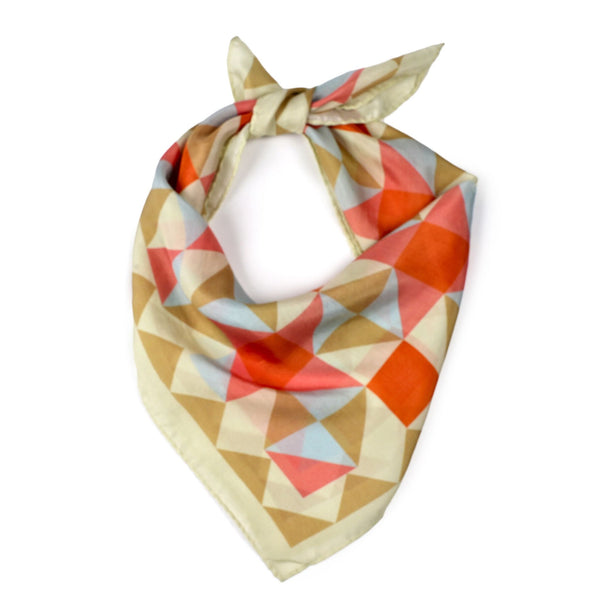 Mirage Silk Bandana - Peach Blush