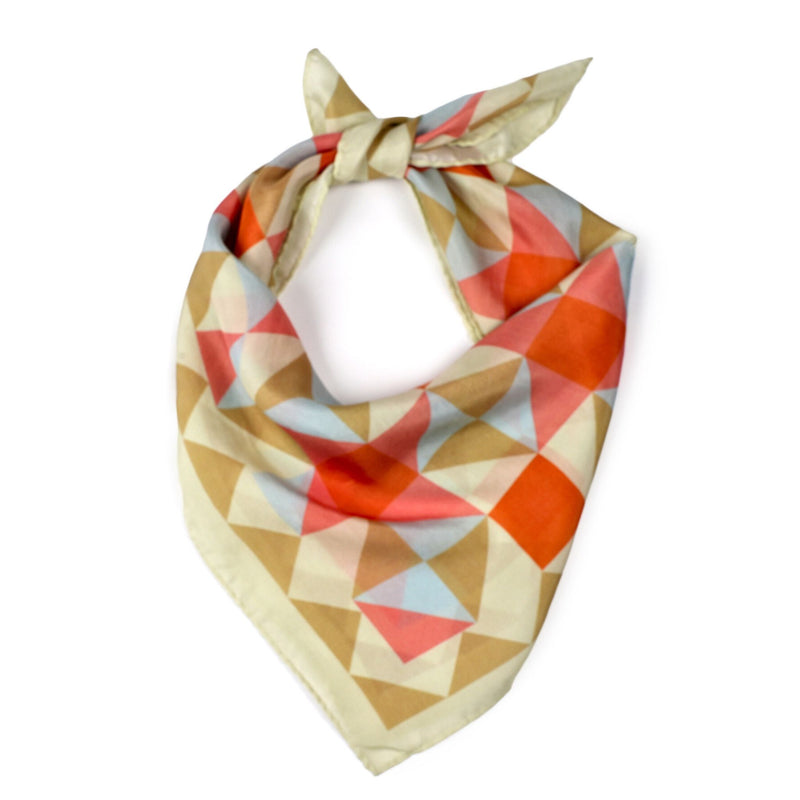 Mirage Silk Bandana - Peach Blush