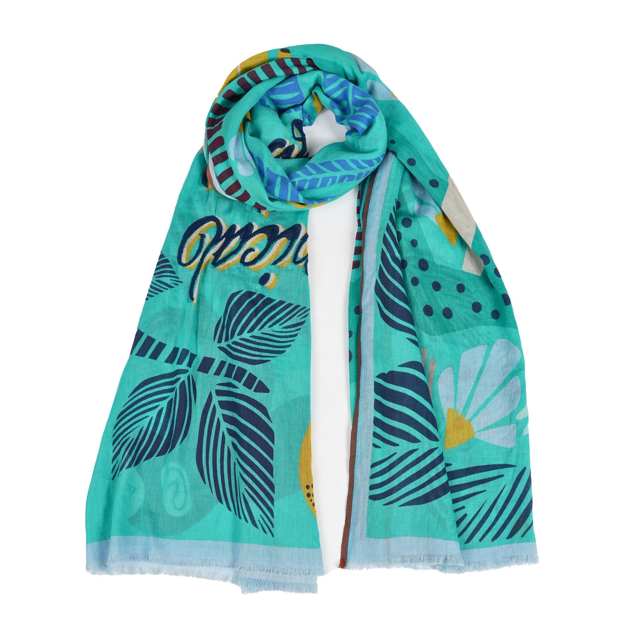 Tropical Paradise Scarf - Green