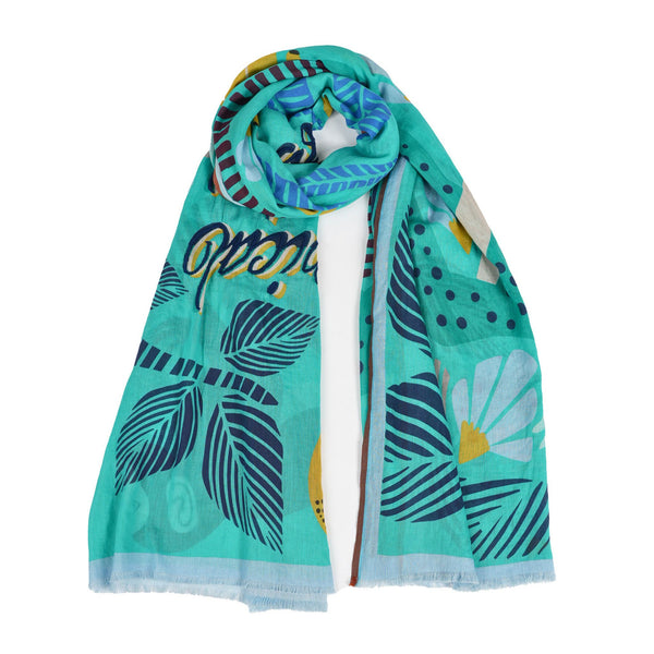 Tropical Paradise Scarf - Green