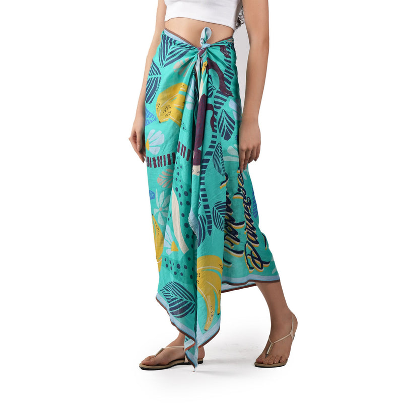 Tropical Paradise Scarf - Green