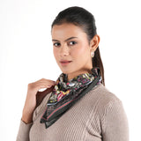 Floralia Bandana - Charcoal - view 3