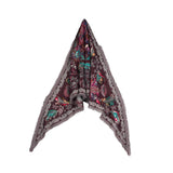 Meadow Jacquard Scarf - Wine - view 9