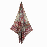 Rustic Garden Scarf - Rust Red - view 9