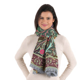 Periwinkle Jacquard Scarf - Green - view 4