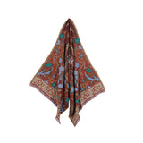 Periwinkle Jacquard Scarf - Terracotta - view 9