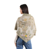 Autumn Bloom Jacquard Scarf - Light Green - view 5