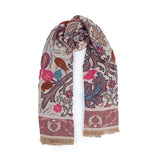 Periwinkle Jacquard Scarf - Rosewood Pink - view 8