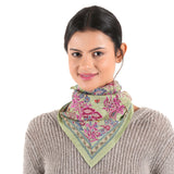 Floral & Bee Bandana - Green - view 2