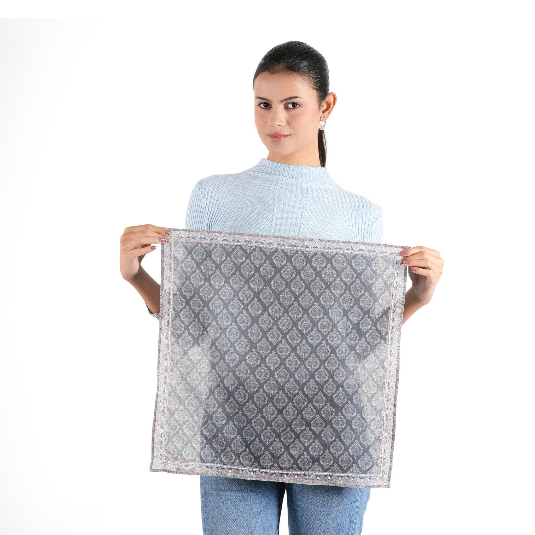 Elysian Trellis Bandana - Dark Grey - view 3