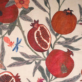 Pomegranate Garden Square Scarf - Tan - view 7