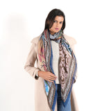 Curated Gallery Mosaic Square Scarf - Sage Green - view 4