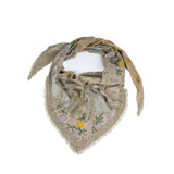 Autumn Bloom Jacquard Scarf - Light Green - view 8