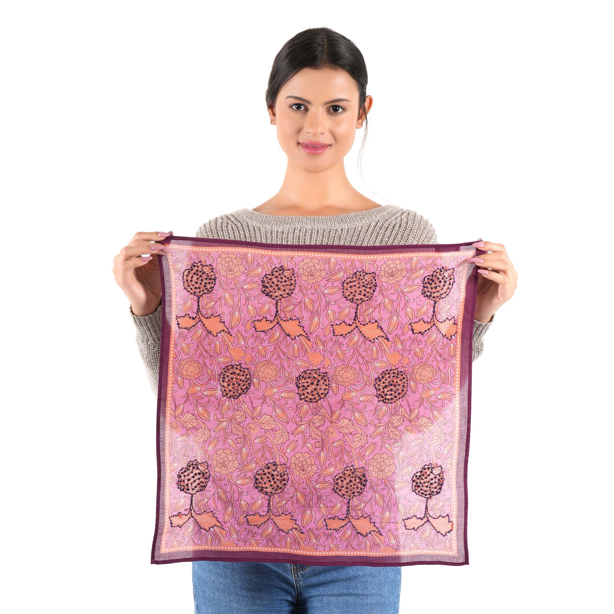Wildflower Symphony Bandana - Mauve - view 8