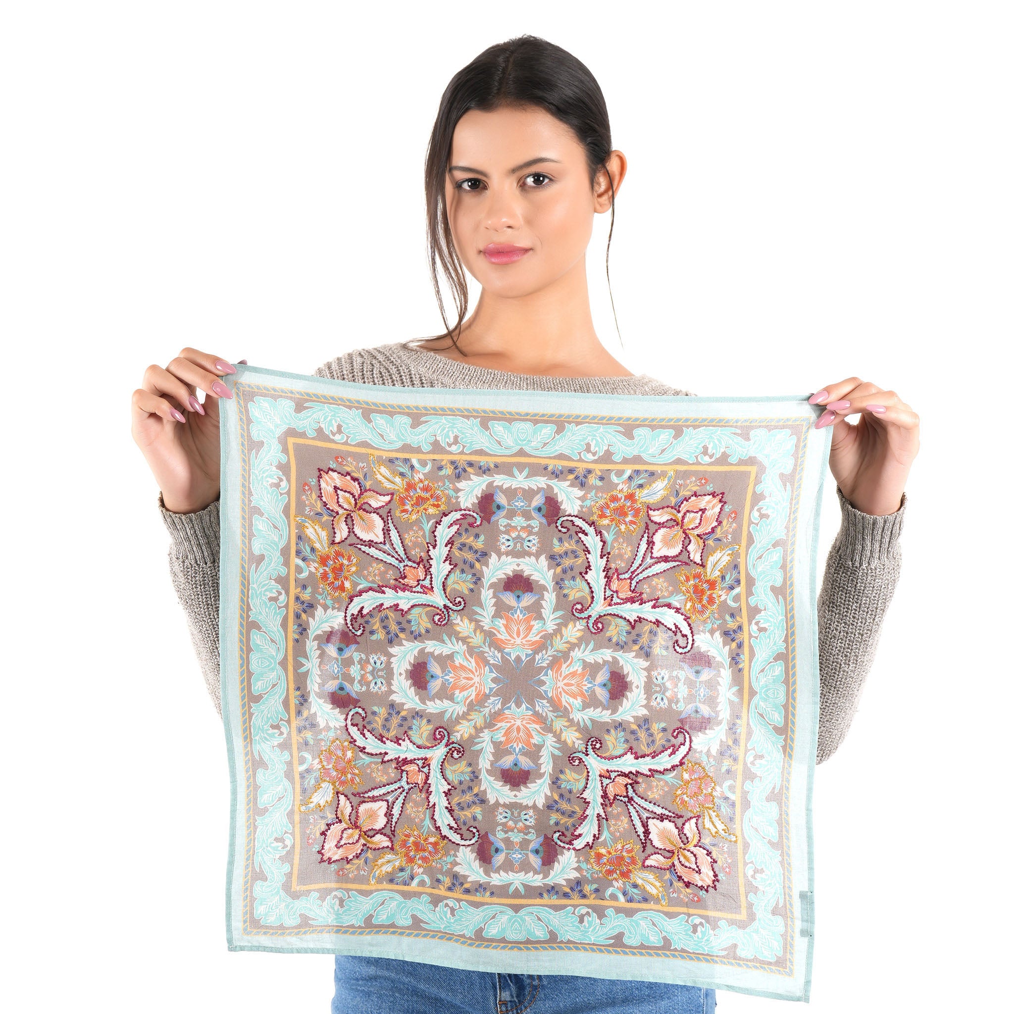 Floralia Bandana - Ash Mocha - view 8
