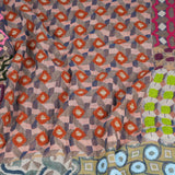 Geometric Jacquard Scarf - Dusty Blush - view 7