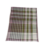 Plaid Wool Scarf - Sage Green - view 5