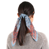 Paisley Floral Bandana - Powder Blue - view 5