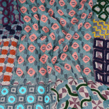 Geometric Jacquard Scarf - Teal Blue - view 7