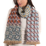 Geometric Jacquard Scarf - Dusty Blush - view 3
