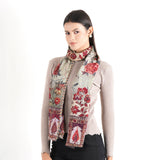 Rustic Garden Scarf - Rust Red - view 3
