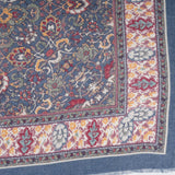 Tapestry Medallion Square Scarf - Navy Blue - view 7