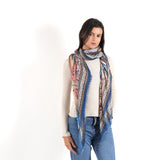 Curated Gallery Mosaic Square Scarf - Sage Green - view 3