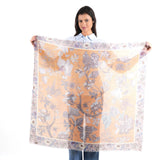 Meadow Heritage Square Scarf - Mustard