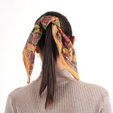 Pomegranate Floral Bandana - Mustard - view 6
