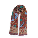 Periwinkle Jacquard Scarf - Terracotta - view 8