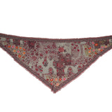 Autumn Bloom Jacquard Scarf - Rust Red - view 6