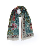 Autumn Garden Scarf - Teal - view 7