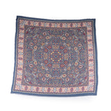 Tapestry Medallion Square Scarf - Navy Blue - view 6