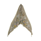 Autumn Bloom Jacquard Scarf - Light Green - view 9