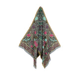 Periwinkle Jacquard Scarf - Green - view 9