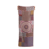 Geometric Jacquard Scarf - Terracotta