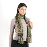 Rustic Garden Scarf - Moss Green - view 3