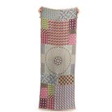 Geometric Jacquard Scarf - Dusty Blush