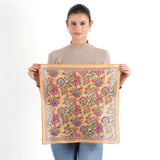 Pomegranate Floral Bandana - Mustard