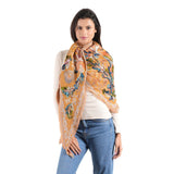Meadow Jacquard Scarf - Mustard - view 4