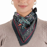 Floralia Bandana - Midnight Black - view 10