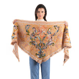 Meadow Jacquard Scarf - Mustard