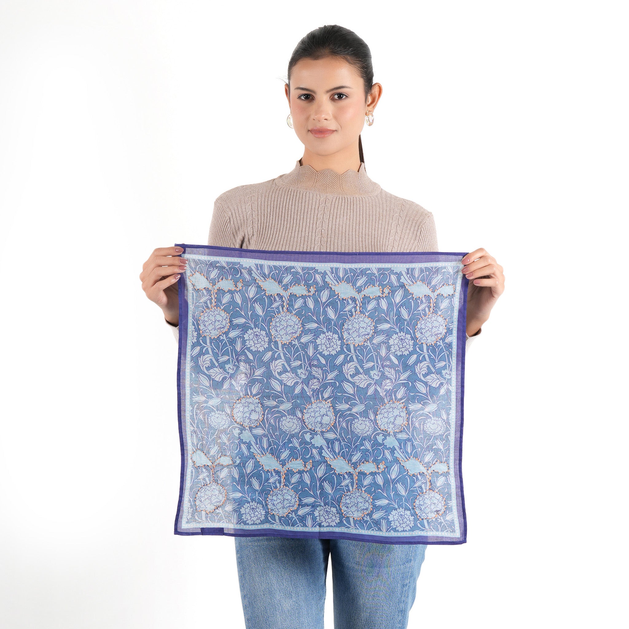 Wildflower Symphony Bandana - Indigo - view 10