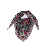 Meadow Jacquard Scarf - Wine - view 8