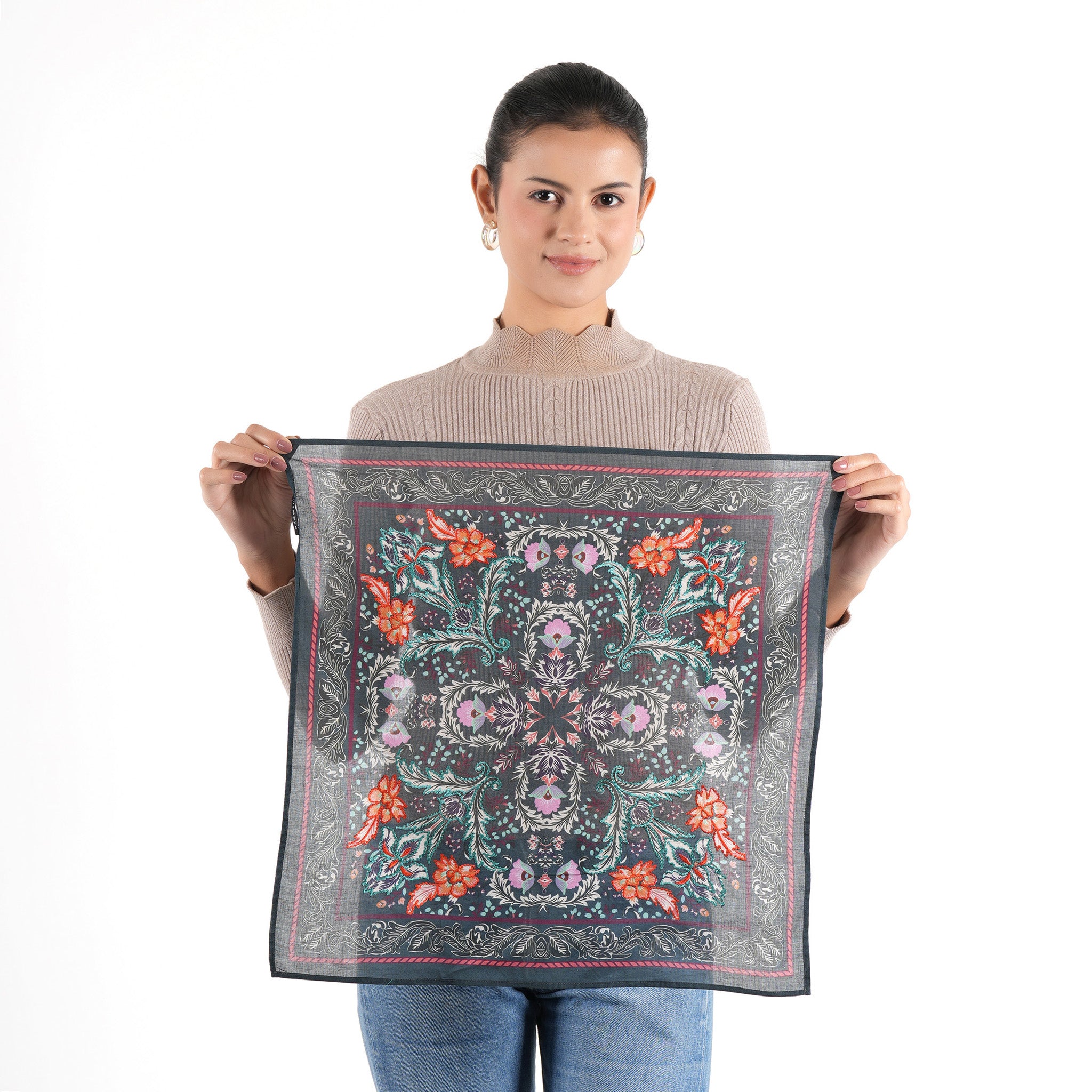 Floralia Bandana - Midnight Black - view 10