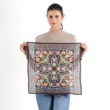 Floralia Bandana - Charcoal