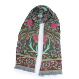 Periwinkle Jacquard Scarf - Green - view 8