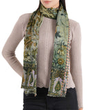 Rustic Garden Scarf - Moss Green - view 9